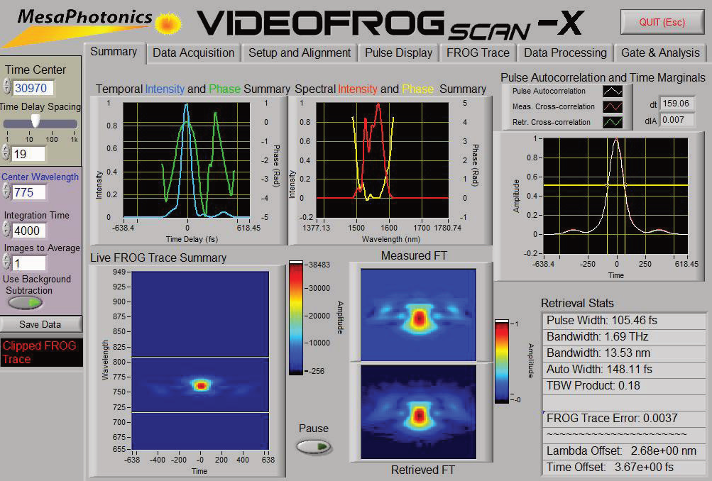 X-FROGscan Screen Capture